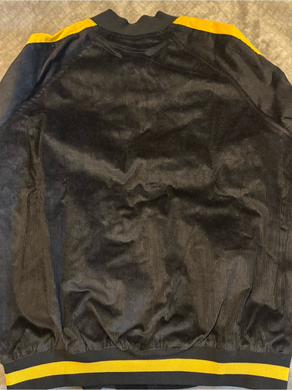 Brand New King McNeal Alpha Phi Alpha Corduroy Bomber with Yellow Crest Detail - Picture 3 of 4